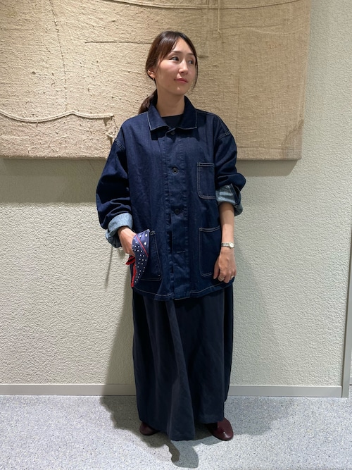 2サイズ展開』リネンレーヨンワイドワンピース（ワンピース