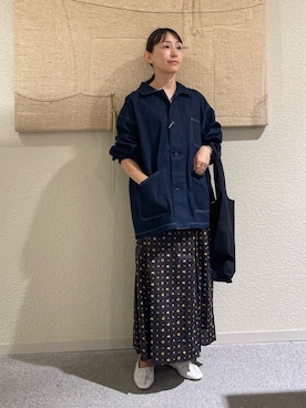 「アイテム（カバーオール）」を使った、hagino421さん（レディース・152cm）の夏コーディネート