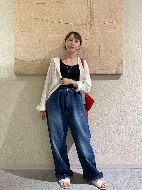 コットンシルクシアーフーディシャツ