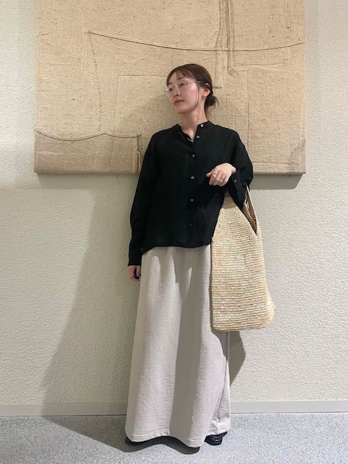 かぐれ　リネンキュプラドライシャツ セール】リネンキュプラドライシャツ（シャツ/ブラウス）｜か
