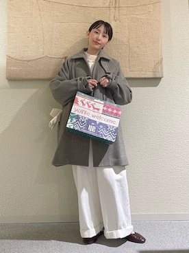 「アイテム（オールインワン・サロペット）」を使った、haginoさん（レディース・152cm）の秋コーディネート