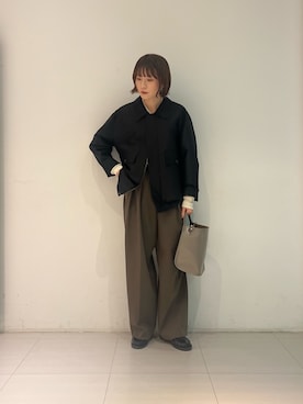 「アイテム（ジャケット/アウター）」を使った、araiさん（レディース・161cm）の秋コーディネート