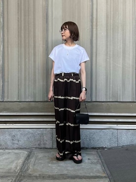 「ITTI（イッチ）のアイテム」を使った、araiさん（レディース・161cm）の夏コーディネート