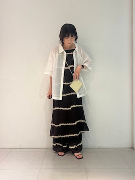 「URBAN RESEARCH（アーバンリサーチ）のアイテム（ワンピース）」を使った、araiさん（レディース・161cm）の夏コーディネート