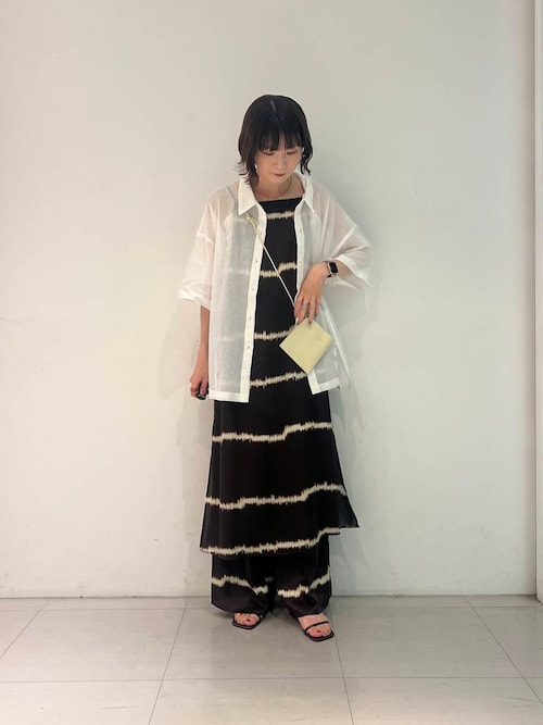 セール】『2サイズ展開』シルクミックスボーダープリントパンツ