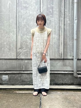 「URBAN RESEARCH Sonny Label（アーバンリサーチサニーレーベル）のアイテム（ワンピース/ドレス）」を使った、araiさん（レディース・161cm）の夏コーディネート