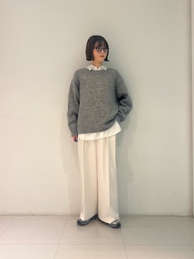 「ニット/セーター」｜araiさん（レディース・161cm）の冬コーディネート