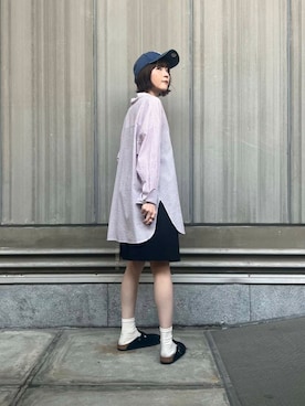 「アーバンリサーチ」｜「アイテム（キャップ）」を使った、araiさん（レディース・161cm）の夏コーディネート