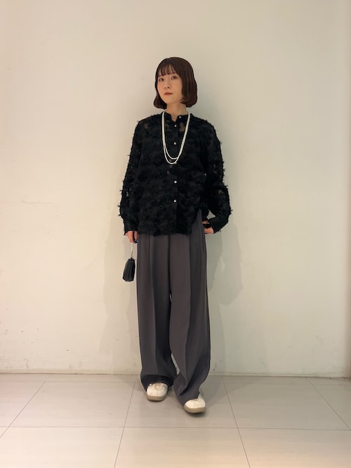 カットジャガードバンドカラーシャツ（シャツ/ブラウス）｜URBAN