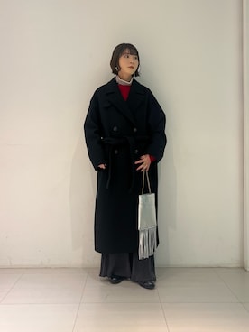 「ホリデー」｜「アイテム（ジャケット/アウター）」を使った、araiさん（レディース・161cm）の冬コーディネート