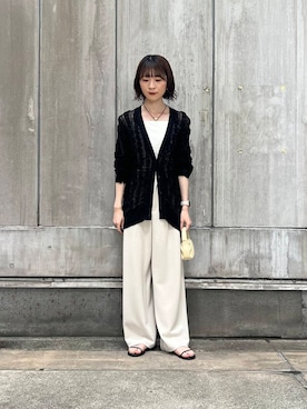 「アーバンリサーチ」｜「アイテム（キャミソール）」を使った、araiさん（レディース・161cm）の春コーディネート