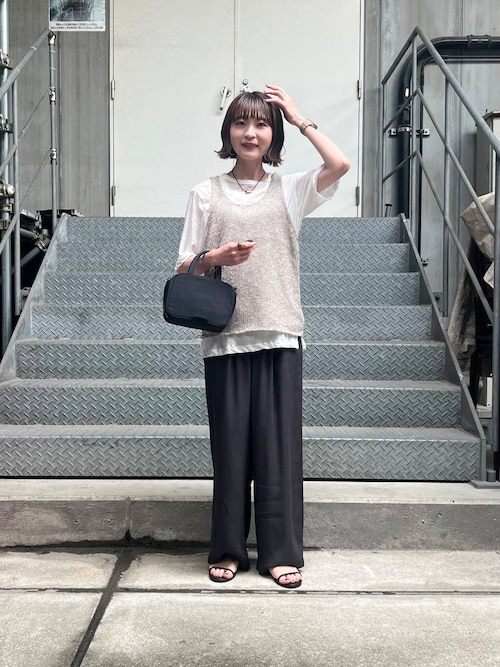 new basic　ドライツイストシアーTシャツ