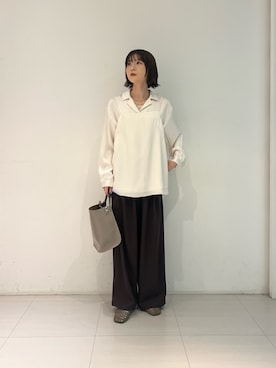 「PIENI（ピエニ）のアイテム」を使った、araiさん（レディース・161cm）の春コーディネート