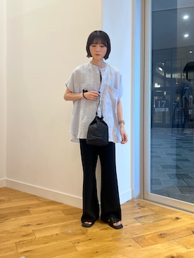 「folna（フォルナ）のアイテム」を使った、araiさん（レディース・161cm）の夏コーディネート