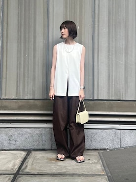 「ITTI（イッチ）のアイテム」を使った、araiさん（レディース・161cm）の夏コーディネート
