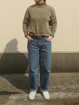「CONVERSE（コンバース）のアイテム」を使った、Kaoさん（骨格ナチュラル・レディース・165cm）の春コーディネート