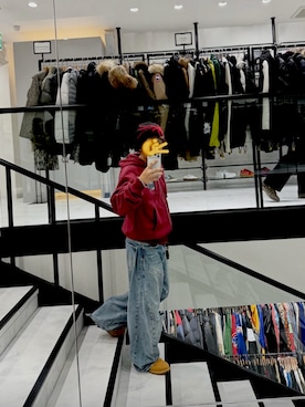 「アイテム（パーカー）」を使った、kouya145さん（メンズ・171cm・10代）の冬コーディネート