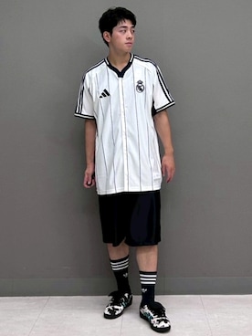 「adidas（アディダス）のサンバ LT / SAMBA LT / アディダスオリジナルス adidas Originals（スニーカー）」を使った、YDさん（メンズ・169cm）の夏コーディネート