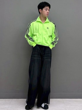 「アイテム（ジャージ）」を使った、YDさん（メンズ・169cm）の夏コーディネート