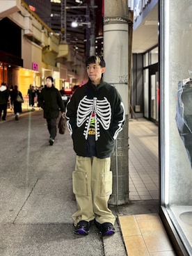 「アイテム（スウェット）」を使った、tou1109さん（メンズ・163cm）の冬コーディネート