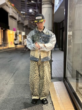 「アイテム（デニムジャケット）」を使った、tou1109さん（メンズ・163cm）の秋コーディネート