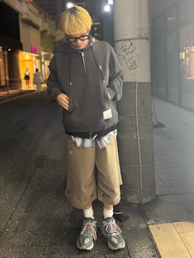 「アイテム（パーカー）」を使った、tou1109さん（メンズ・163cm）の夏コーディネート