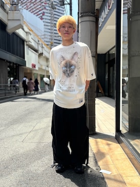「アイテム（Tシャツ/カットソー）」を使った、tou1109さん（メンズ・163cm）の夏コーディネート