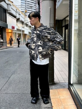 「アイテム（ジャケット/アウター）」を使った、tou1109さん（メンズ・163cm）の秋コーディネート