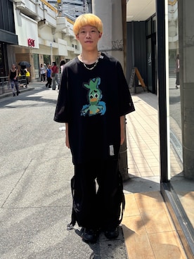 「アイテム（Tシャツ/カットソー）」を使った、tou1109さん（メンズ・163cm）の夏コーディネート