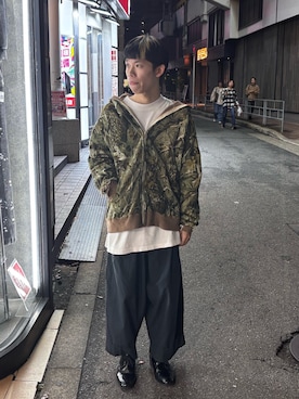 「アイテム（パーカー）」を使った、tou1109さん（メンズ・163cm）の秋コーディネート
