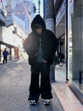 「アイテム（スウェット）」を使った、tou1109さん（メンズ・163cm）の冬コーディネート