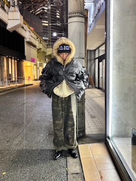 「アイテム（パーカー）」を使った、tou1109さん（メンズ・163cm）の秋コーディネート