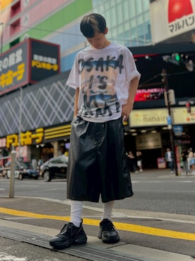「アイテム（Tシャツ/カットソー）」を使った、tou1109さん（メンズ・163cm）の秋コーディネート