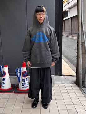 「アイテム（パーカー）」を使った、tou1109さん（メンズ・163cm）の秋コーディネート