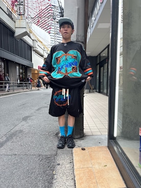 「ROYAL FLASH（ロイヤルフラッシュ）のアイテム（パンツ）」を使った、tou1109さん（メンズ・163cm）の春コーディネート