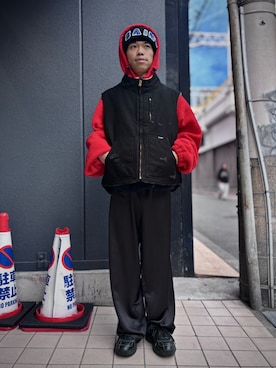 「アイテム（パンツ）」を使った、tou1109さん（メンズ・163cm）の秋コーディネート