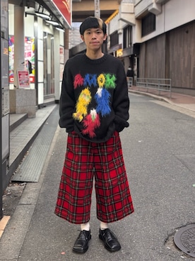 「アイテム（ニット/セーター）」を使った、tou1109さん（メンズ・163cm）の秋コーディネート