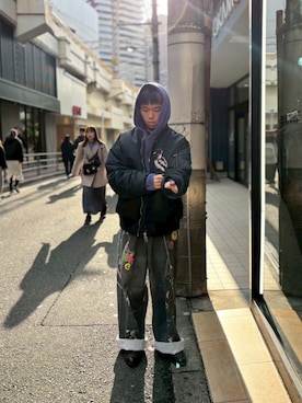 「ROYAL FLASH（ロイヤルフラッシュ）のアイテム」を使った、tou1109さん（メンズ・163cm）の冬コーディネート