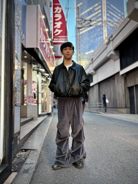 「アイテム（その他アウター）」を使った、tou1109さん（メンズ・163cm）の秋コーディネート