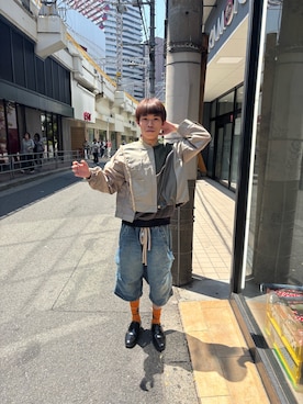 「ROYAL FLASH（ロイヤルフラッシュ）のアイテム（ジャケット/アウター）」を使った、tou1109さん（メンズ・163cm）の春コーディネート