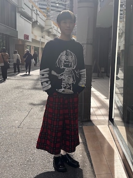 「アイテム（ニット/セーター）」を使った、tou1109さん（メンズ・163cm）の秋コーディネート