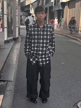 「アイテム（シャツ/ブラウス）」を使った、tou1109さん（メンズ・163cm）の秋コーディネート