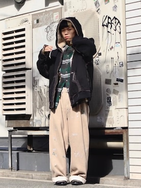 「アイテム（ブルゾン）」を使った、tou1109さん（メンズ・163cm）の秋コーディネート