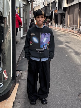 「アイテム（スウェット）」を使った、tou1109さん（メンズ・163cm）の秋コーディネート