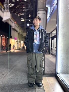 「アイテム（パンツ）」を使った、tou1109さん（メンズ・163cm）の冬コーディネート