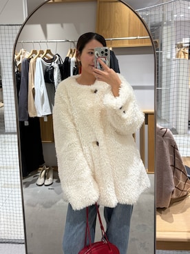 「アイテム（その他アウター）」を使った、ran_158cmさん（レディース・158cm・20代）の冬コーディネート