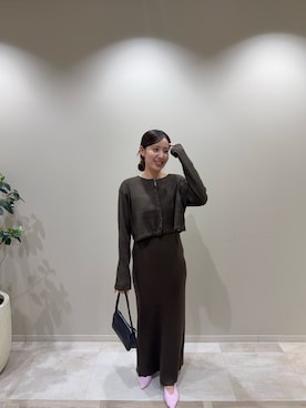 「SHENERY（シーナリー）のアイテム（ワンピース）」を使った、ran_158cmさん（レディース・158cm）の秋コーディネート