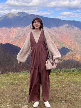 「MARY QUANT（マリークワント）のアイテム」を使った、みさきさん（レディース・172cm）の秋コーディネート