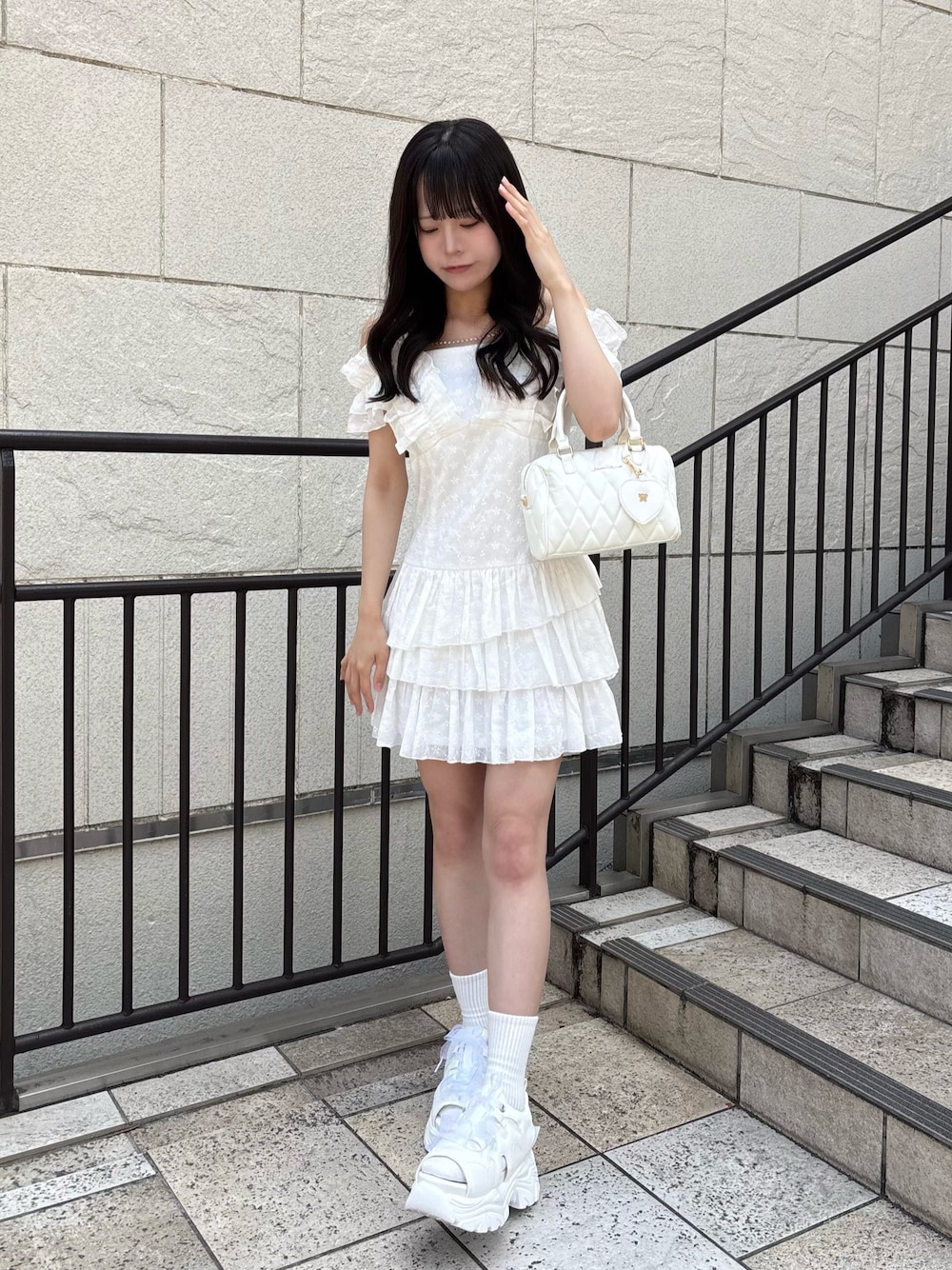 【インフルエンサー企画】ホイップフリルミニワンピ インフルエンサー企画】ホイップフリルミニワンピ（ワンピース