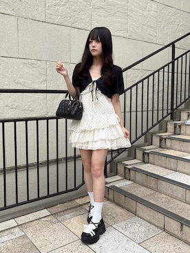 「OLIVE des OLIVE（オリーブデオリーブ）のアイテム」を使った、ひろさん（レディース・155cm）の夏コーディネート